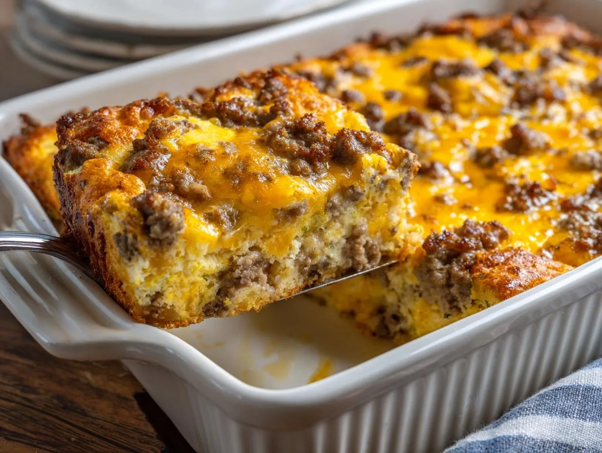 Biscuits and Gravy Breakfast Casserole – Grandma’s Secret