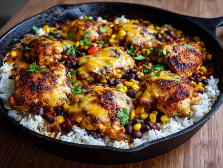Cheesy Cowboy Chicken with Beans
