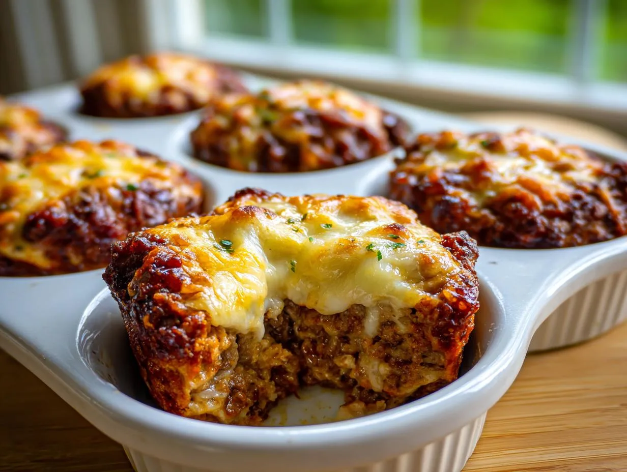 Cheesy Meatloaf Cups: Grandma’s 35-Minute Comfort Food Fix!