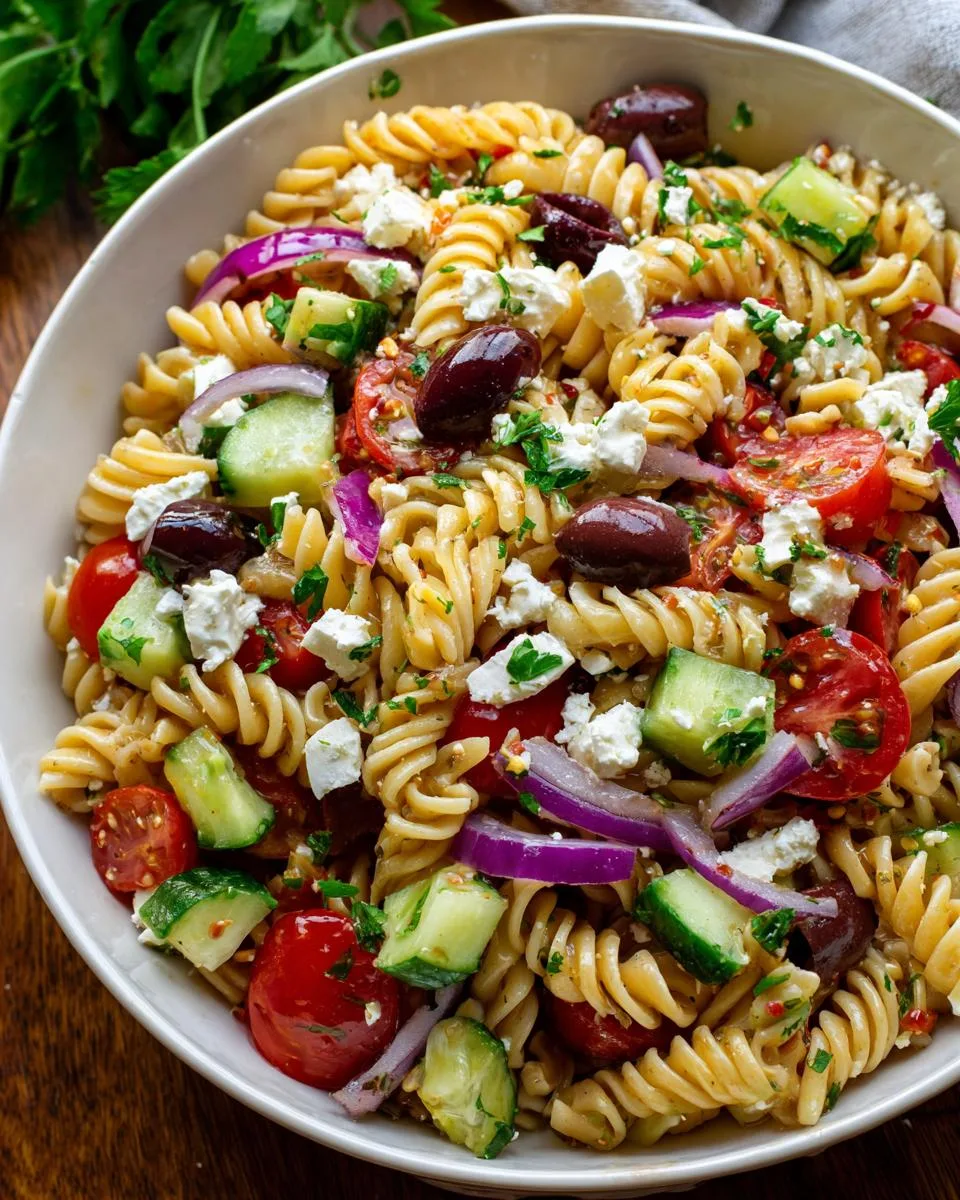 Cold Pasta Salad with Italian Dressing - detail 3