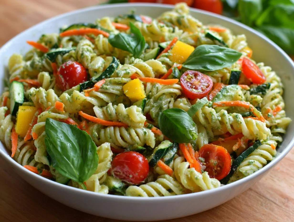 Cottage Cheese Pesto Pasta Salad: Magic for Summer Nights
