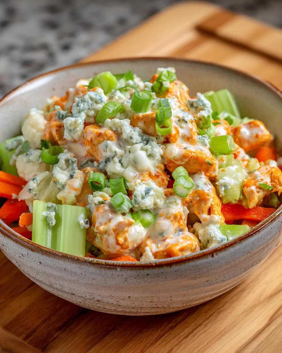 Creamy Buffalo Chicken Salad Bowl - detail 3