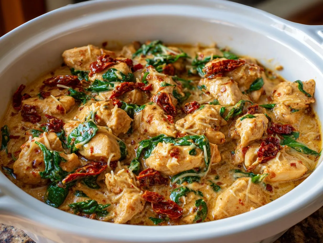 Grandma Jo’s Best Crockpot Creamy Tuscan Chicken Recipe Ever