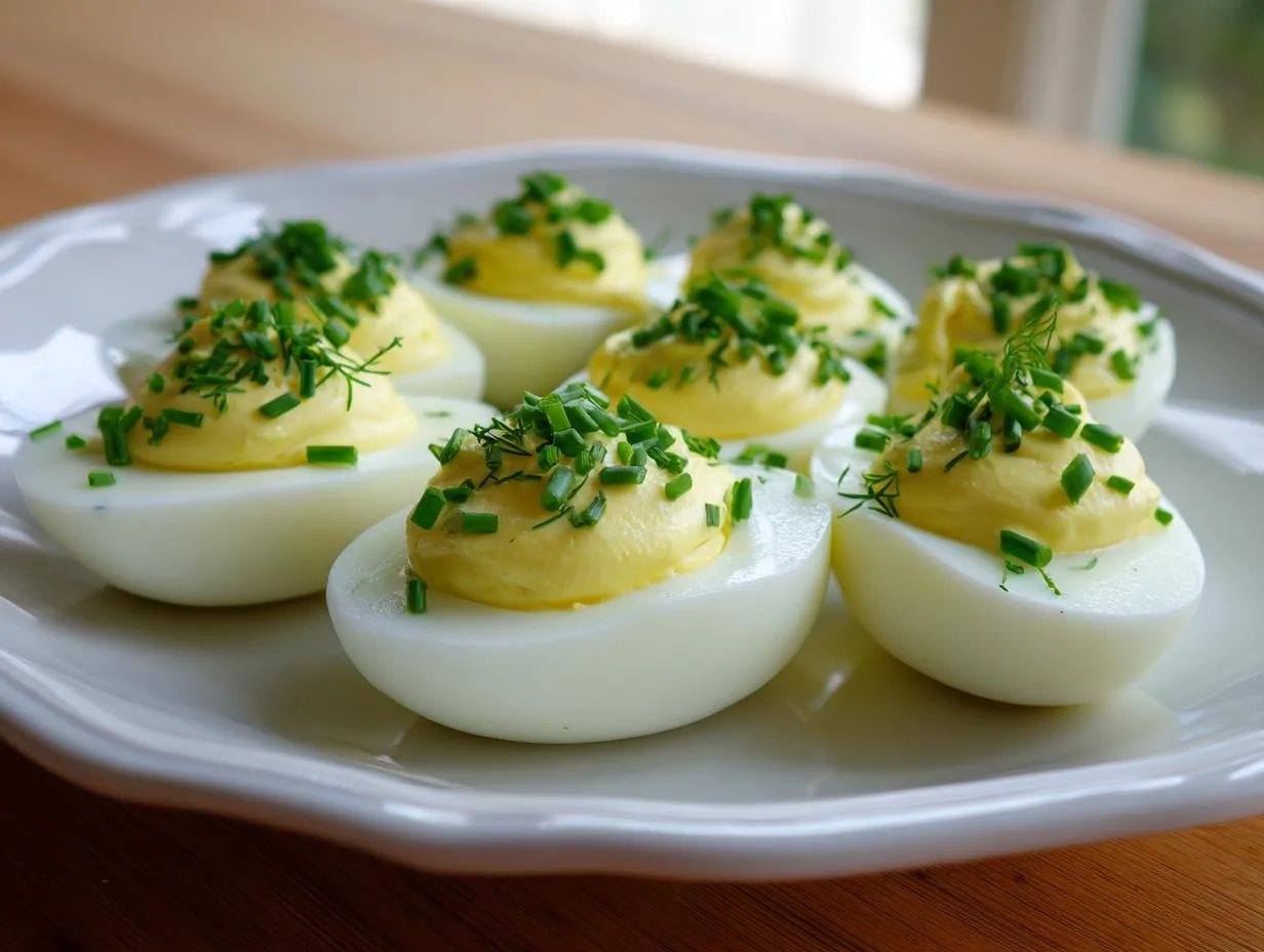 Irresistible Deviled Eggs With Chives And Dill in 40 Minutes