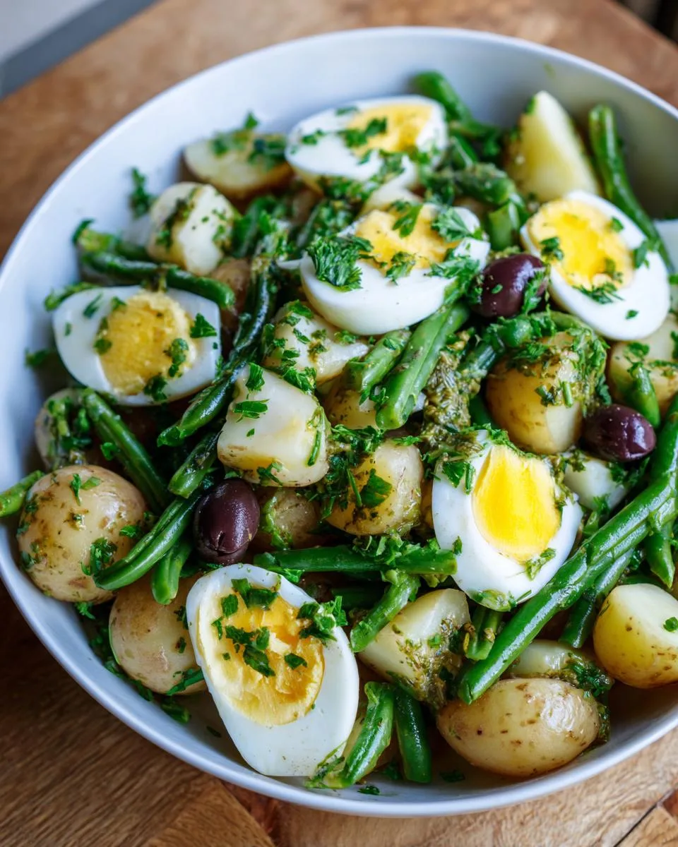 French Style Potato Green Bean salad - detail 3