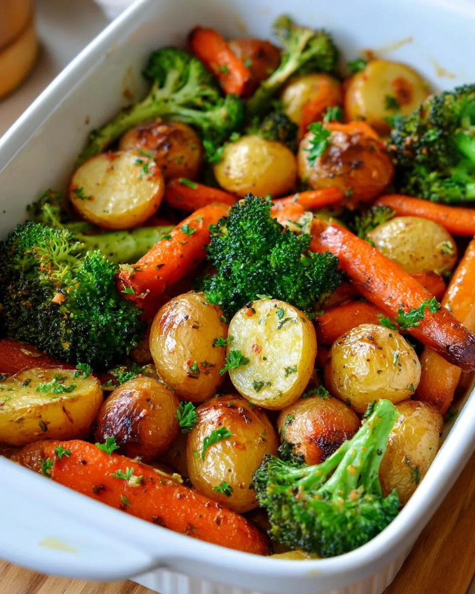 Garlic Herb Roasted Potatoes Veggies - detail 3