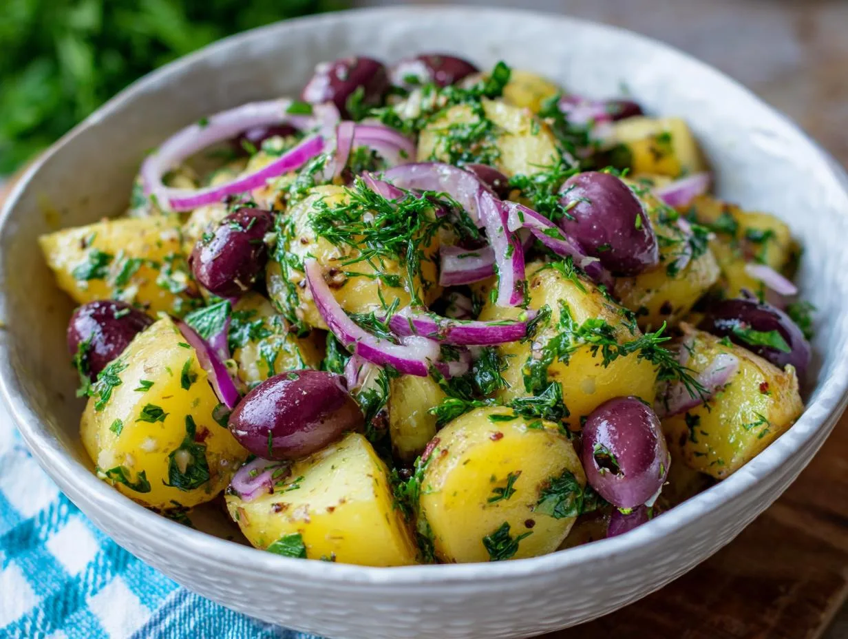 Grandma Jo’s Irresistible Greek Potato Salad Recipe for 6