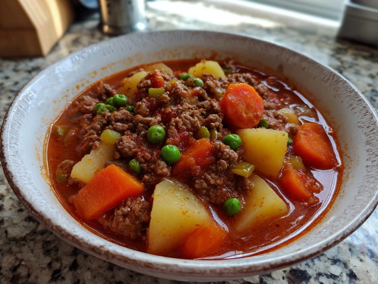 Grandma Jo’s Heartwarming Hamburger Stew Recipe in 1 Hour