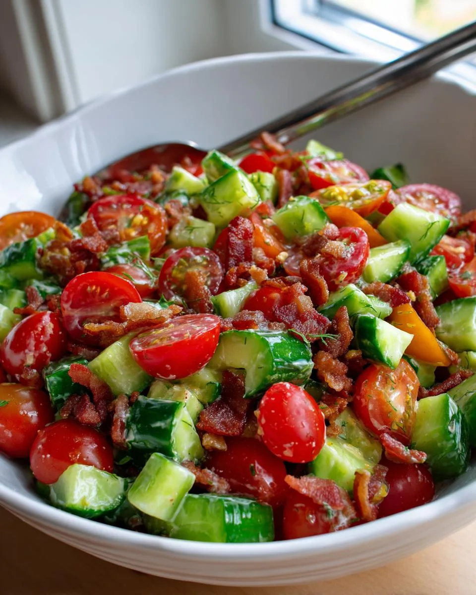 Healthy Cucumber Tomato Salad - detail 3