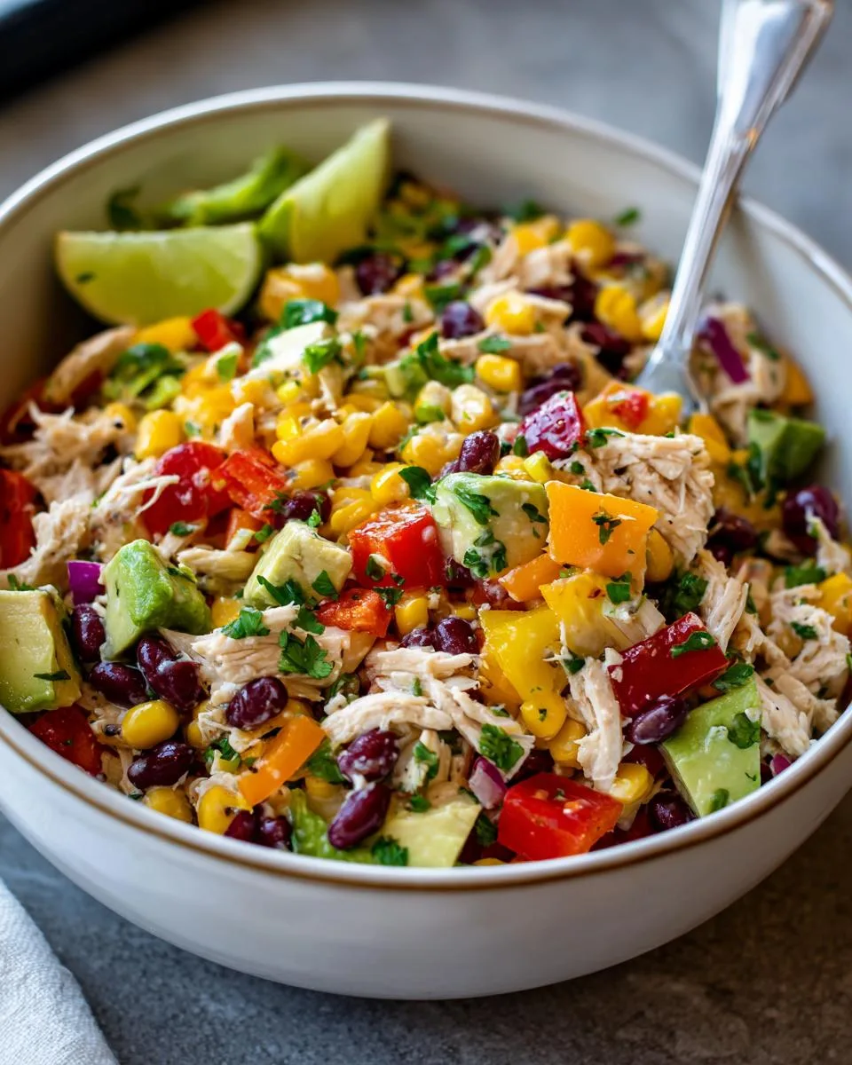 High Protein Cowboy Caviar Chicken Salad - detail 3