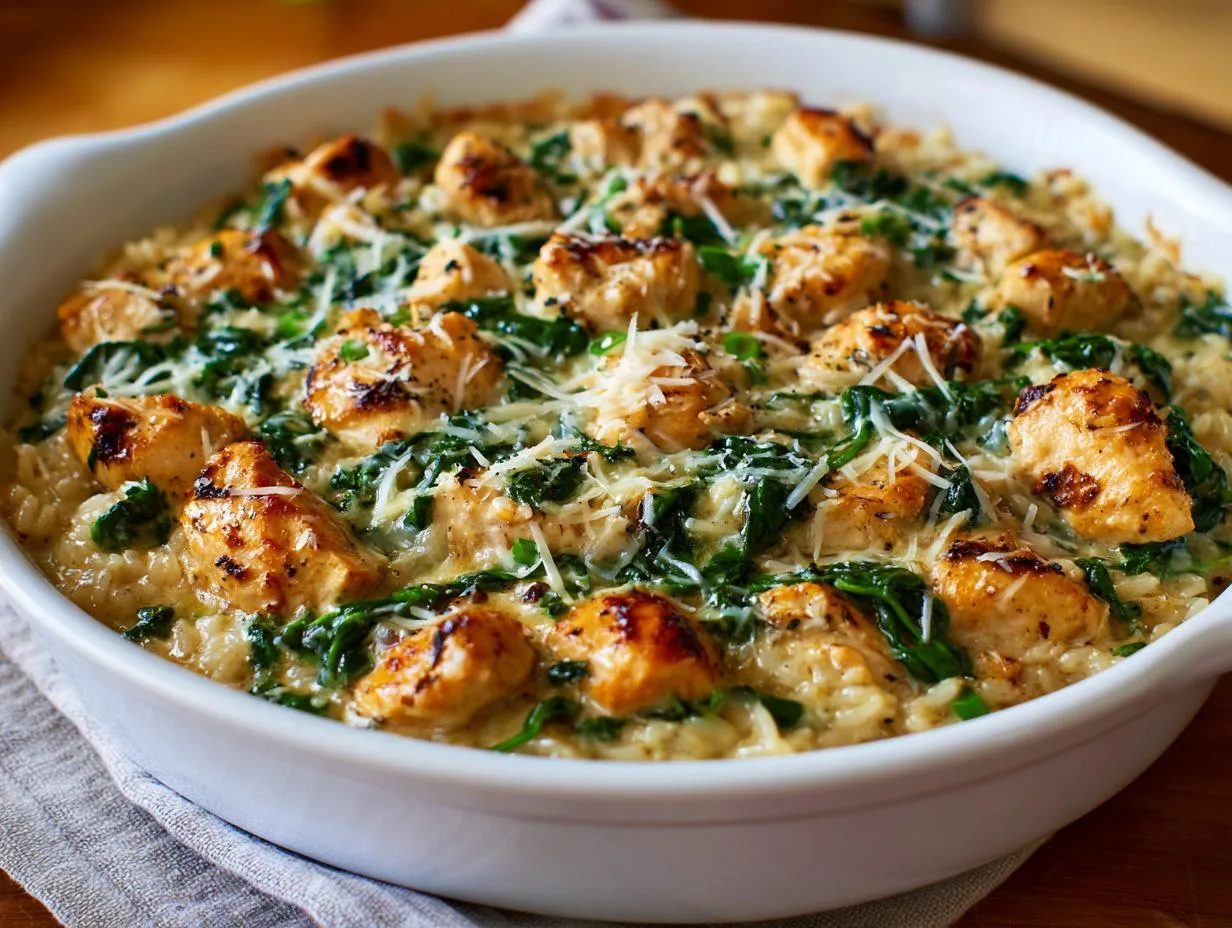 35-Minute One-Pan Creamy Garlic Chicken and Rice Bliss