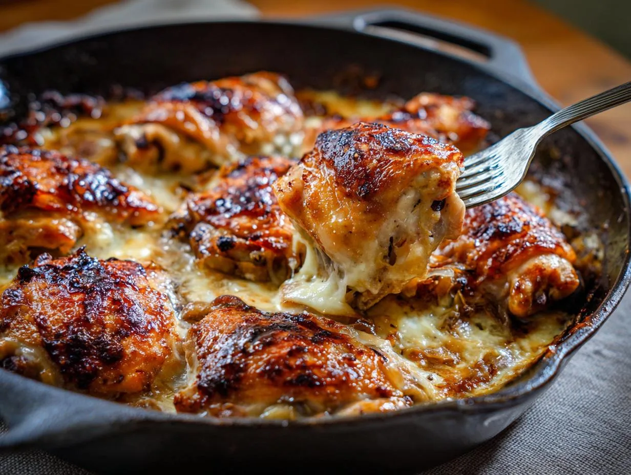 Scandalously Easy One-Pan French Onion Chicken in 40 Minutes