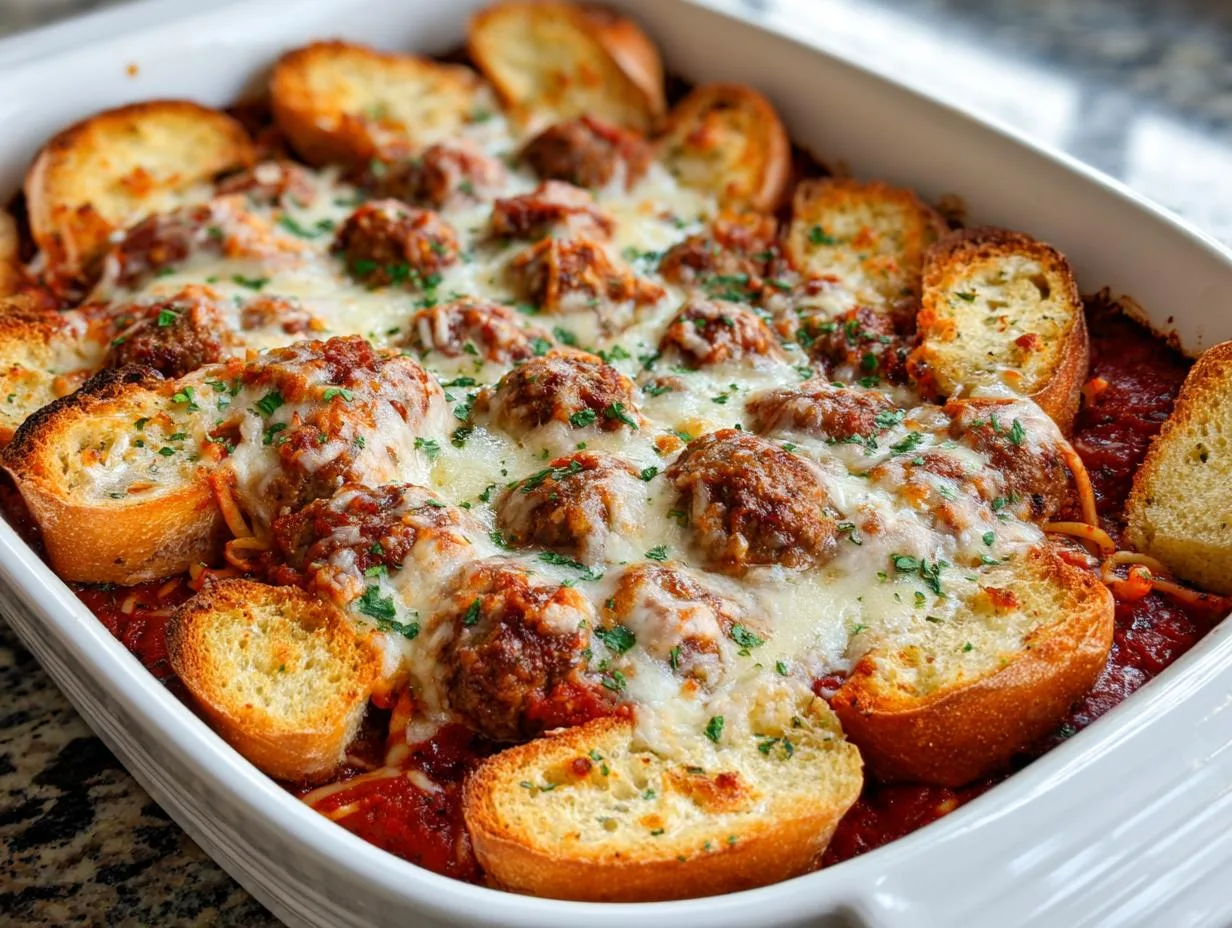 Grandma Jo’s 5-Star Oven Baked Meatball Sub Casserole Bliss