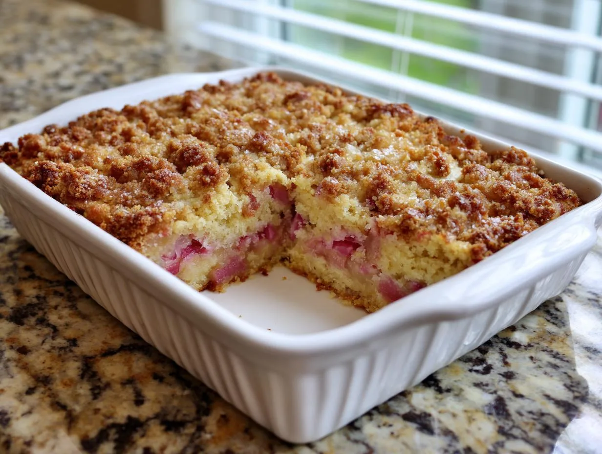 Heavenly Rhubarb Sour Cream Coffee Cake Recipe You’ll Crave
