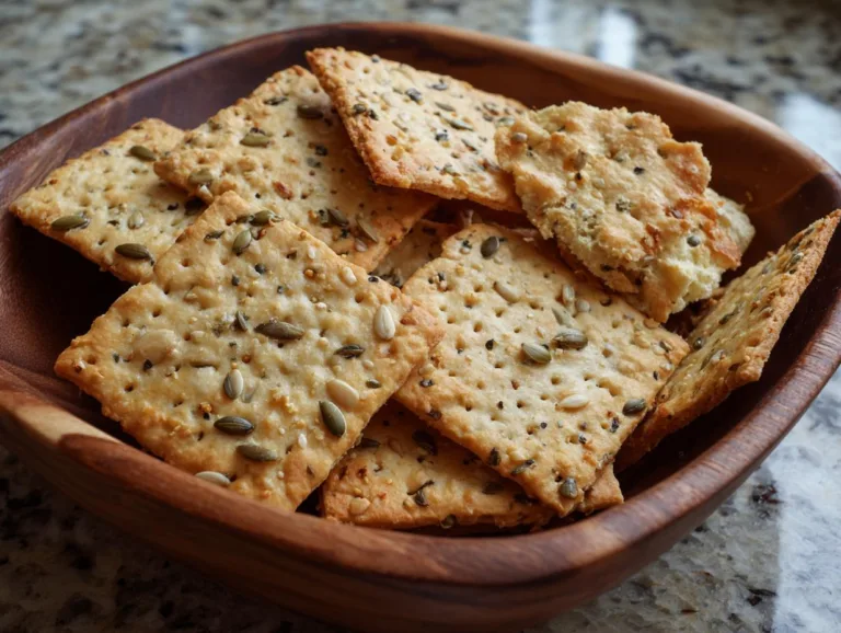 Seeded Sourdough Crackers