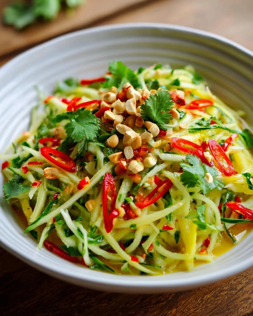 Thai Green Mango Chili Salad - detail 3