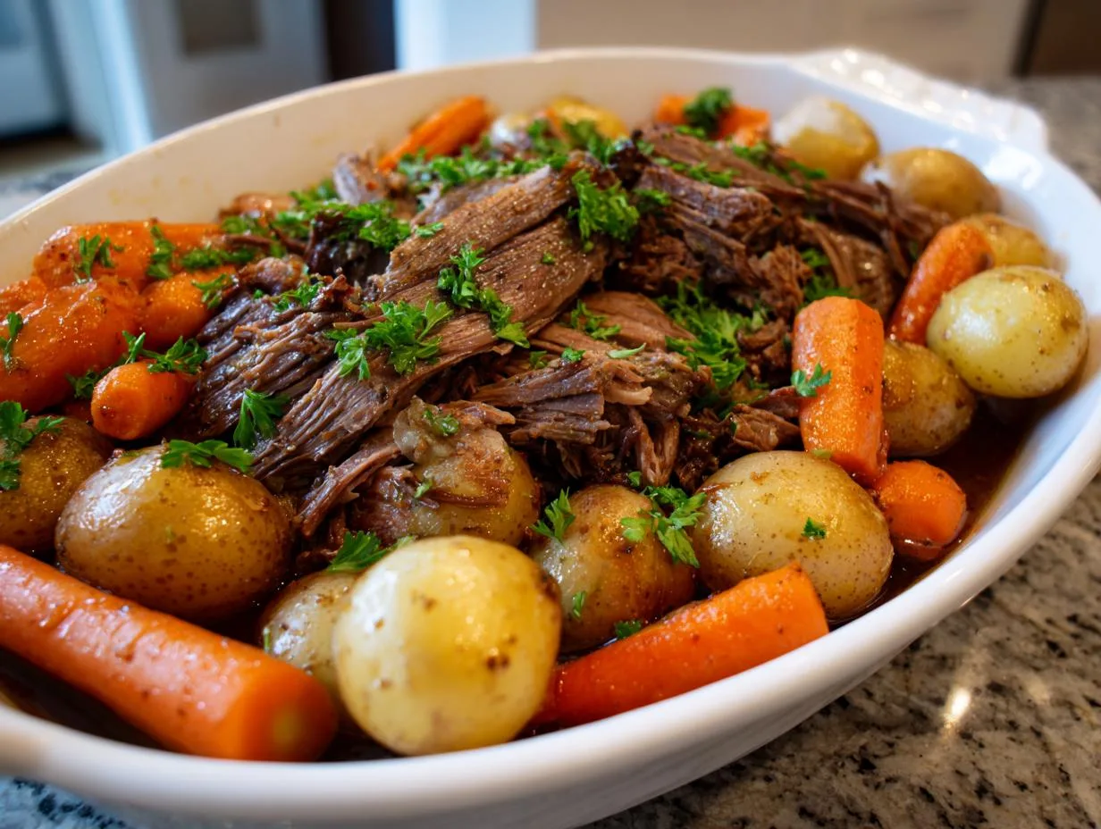 Grandma Jo’s Ultimate Crockpot Pot Roast Melts in Your Mouth