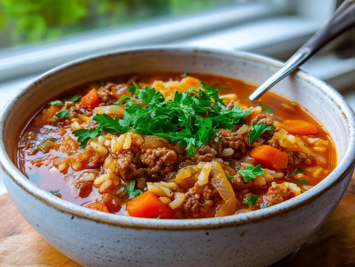 Unstuffed Cabbage Roll Soup That Tastes Like Grandma’s