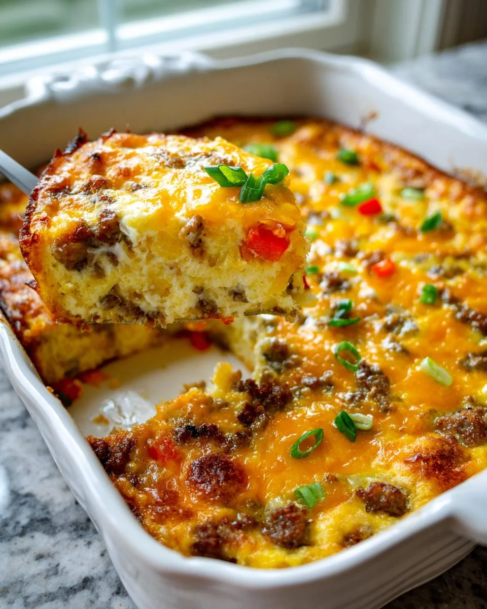 bisquick breakfast casserole - detail 3