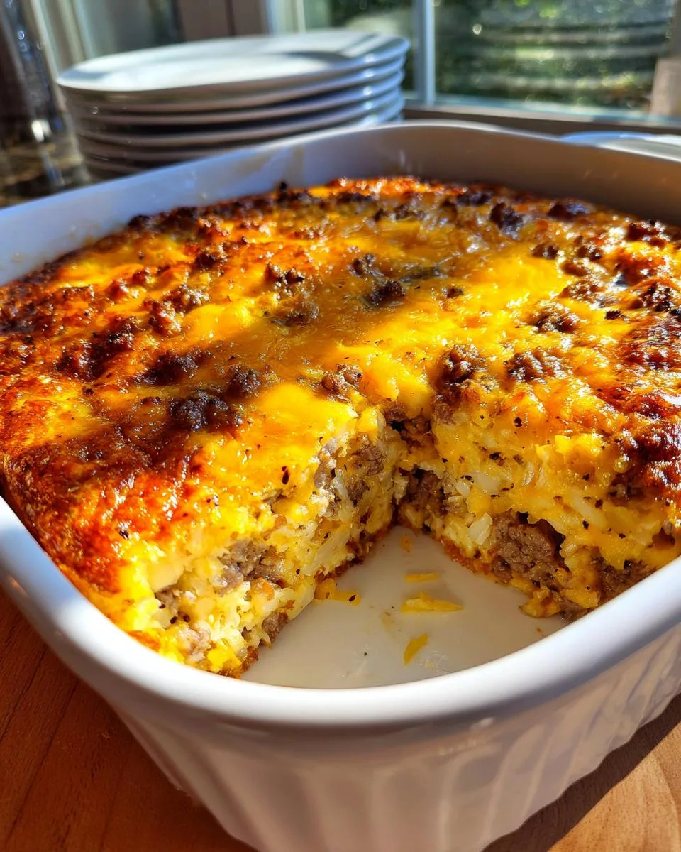 breakfast hashbrown casserole - detail 3