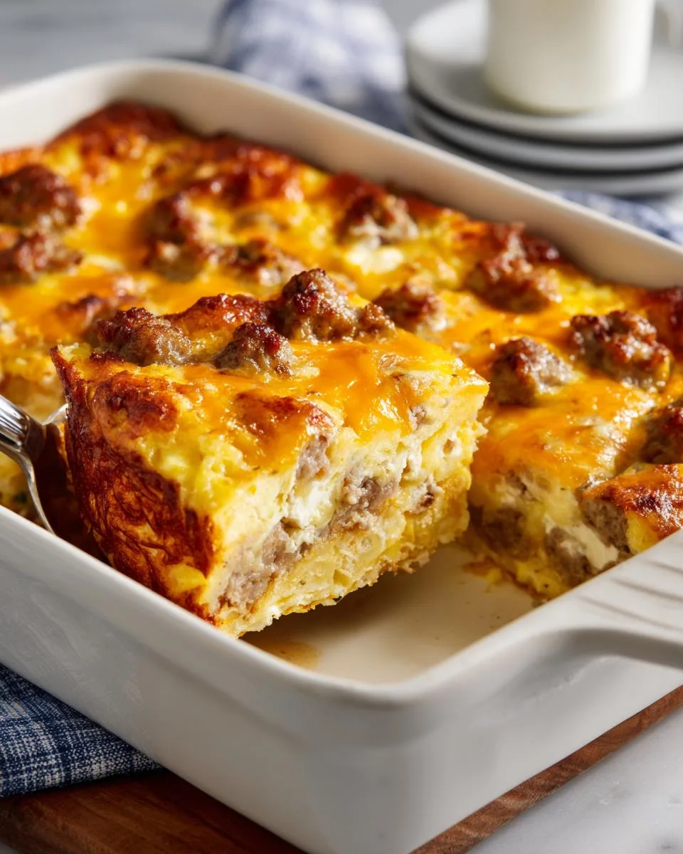 classic breakfast hashbrown casserole - detail 3
