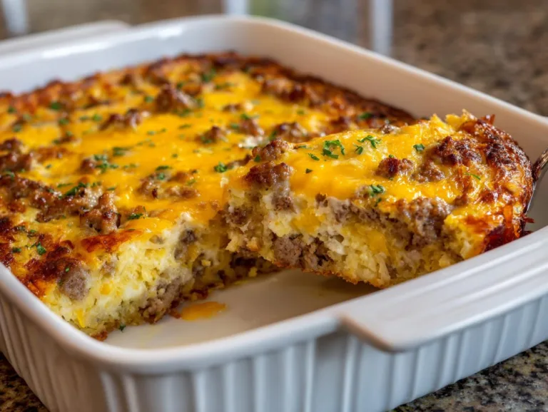 classic breakfast hashbrown casserole