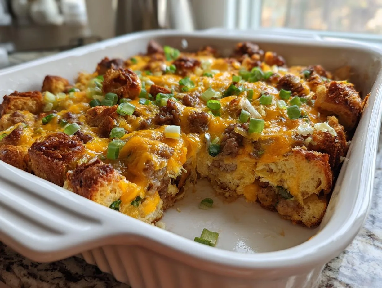 Grandma Jo’s Magical Croissant Breakfast Casserole Recipe