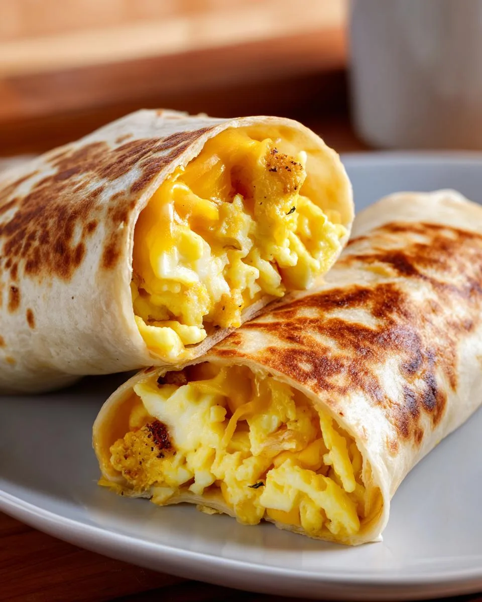egg breakfast wraps - detail 1