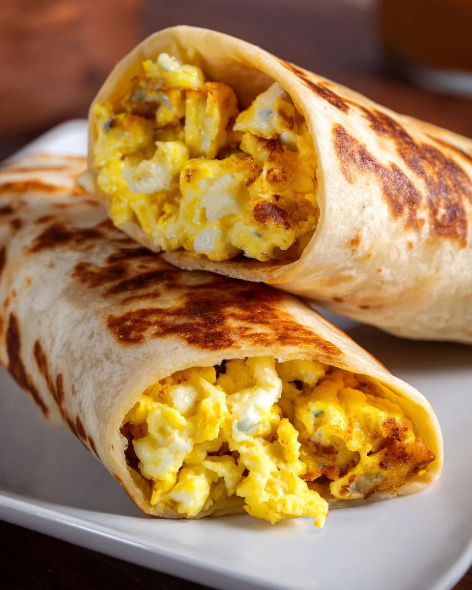 egg breakfast wraps - detail 3