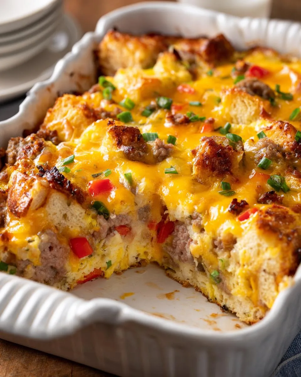 make-ahead breakfast casserole - detail 3