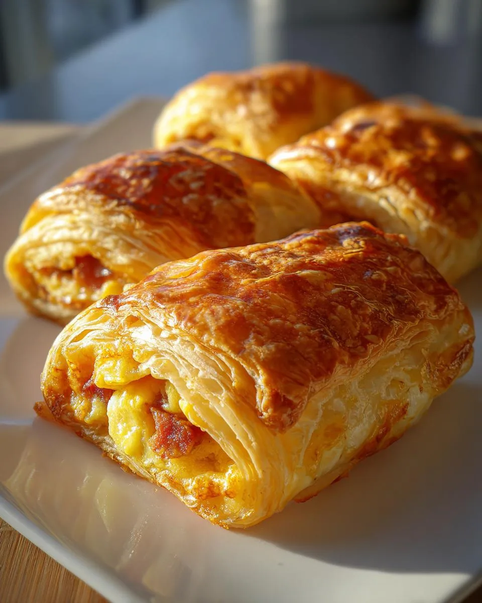 sausage egg breakfast roll-ups - detail 3