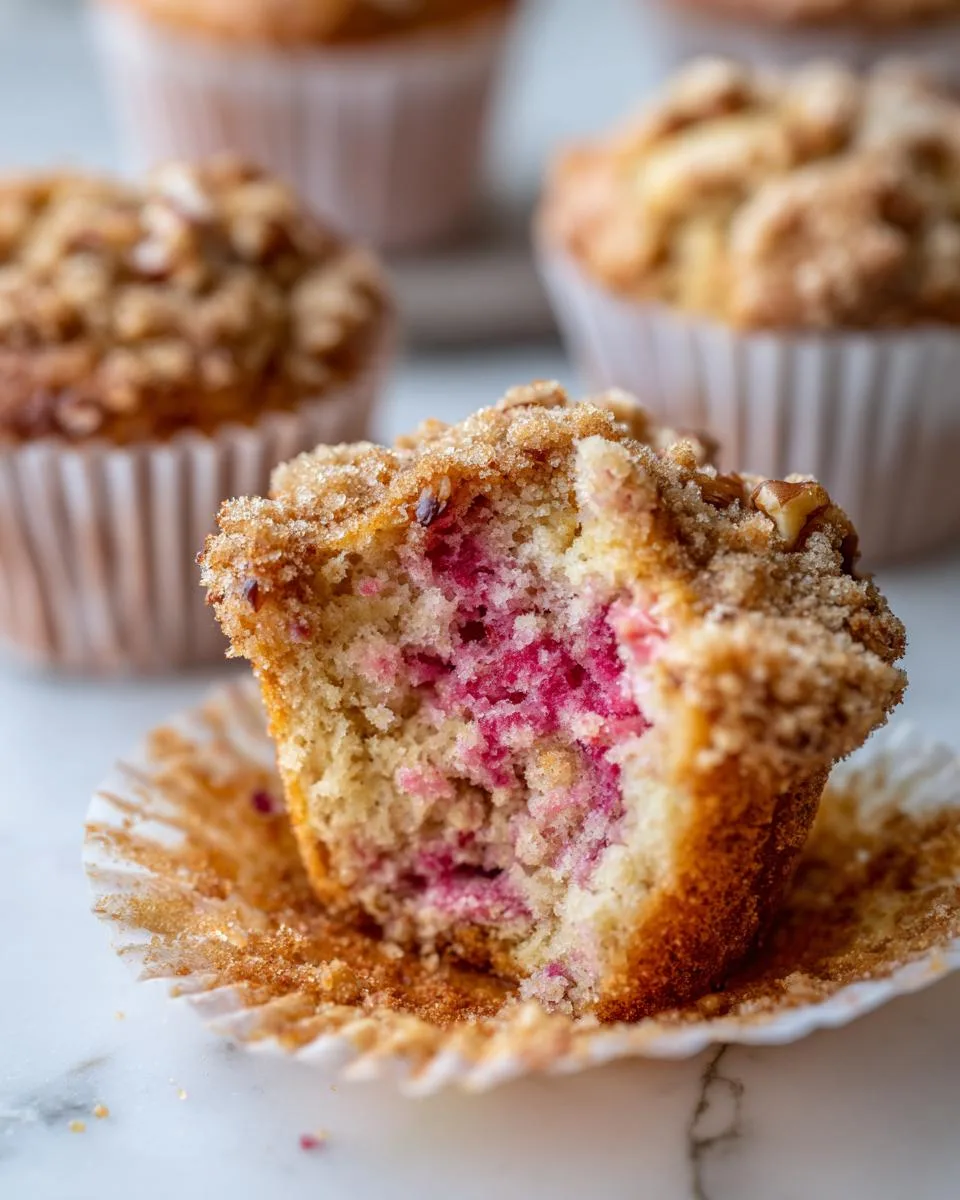 Bakery Style Rhubarb Muffins Recipe - detail 3