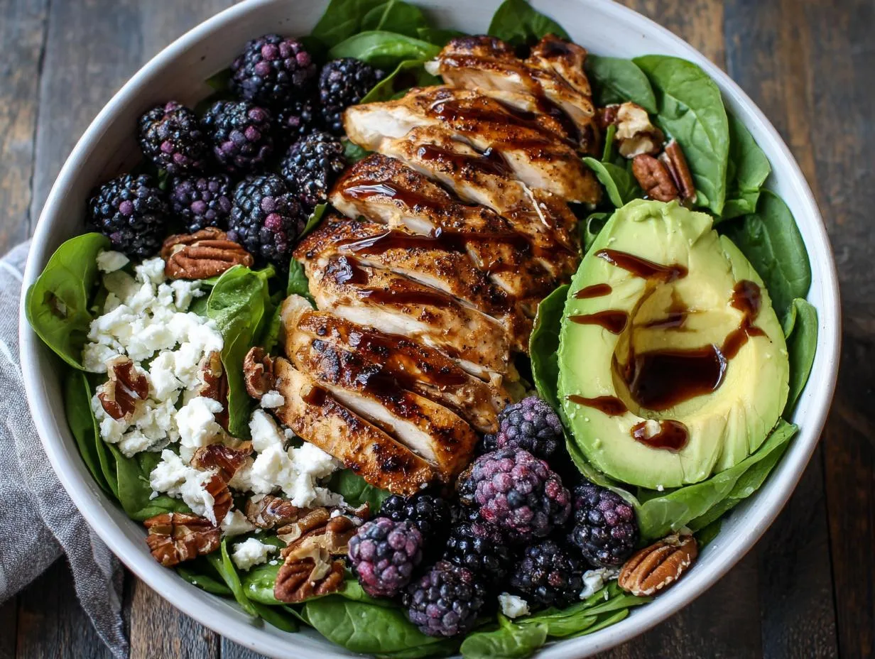 Irresistible Balsamic Berry Chicken Salad Bowl in 30 Minutes
