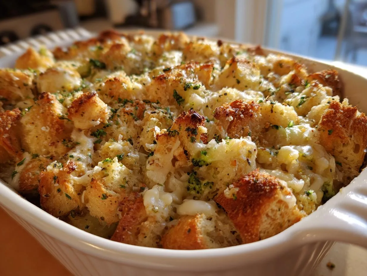 Broccoli Cauliflower Stuffing Casserole: Cozy Comfort