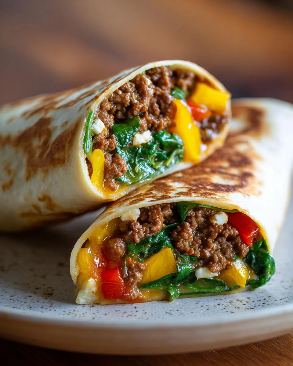 Cheesy Beef Tortilla Roll-Ups - detail 2