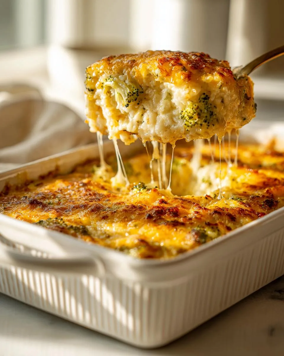 Cheesy Broccoli Rice Casserole - detail 3
