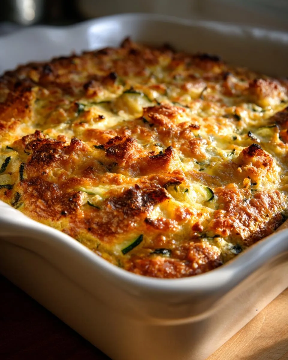 Cheesy Garden Zucchini Casserole - detail 3