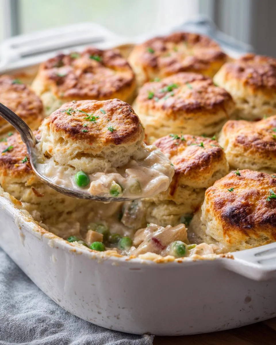 Chicken Biscuit Casserole Bake - detail 3