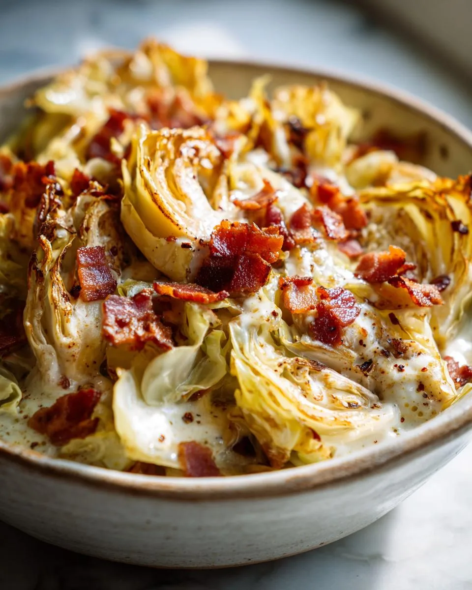 Creamy Cabbage Carbonara - detail 3