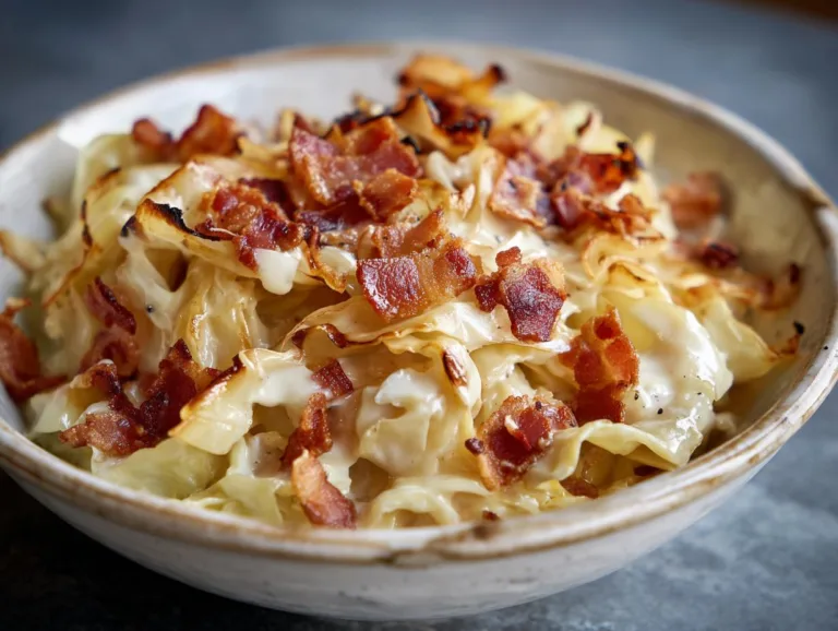 Creamy Cabbage Carbonara