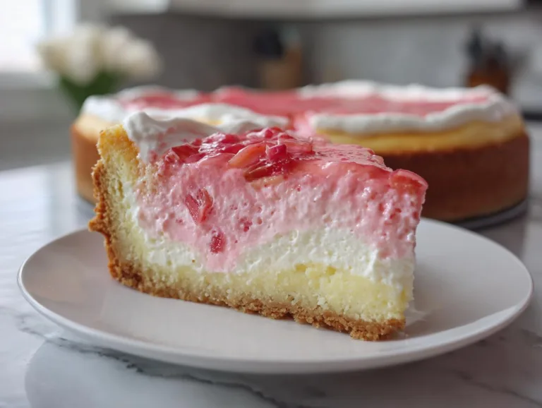 Creamy Rhubarb Cheesecake Dessert