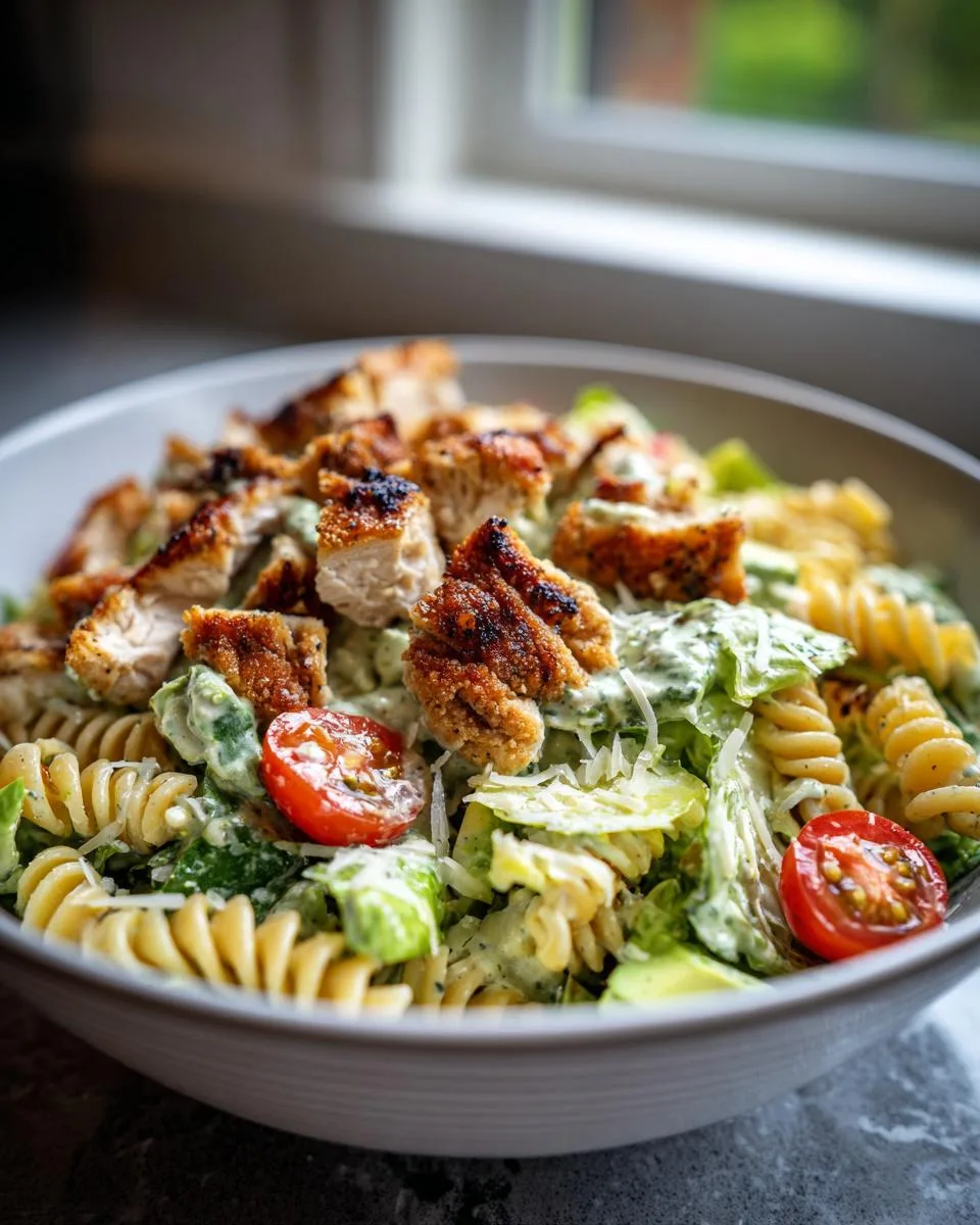 Crispy Chicken Caesar Pasta Bowl - detail 3