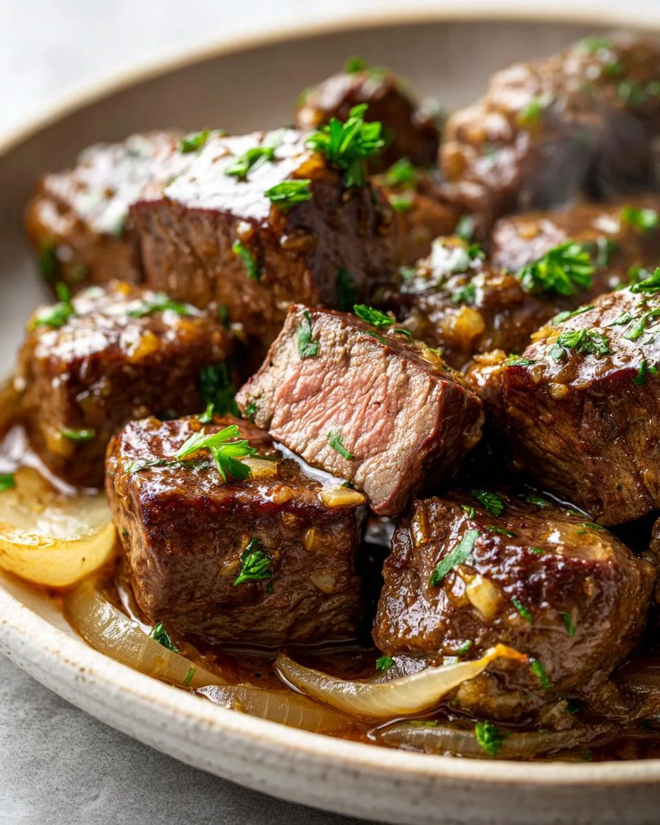 Crockpot Garlic Butter Steak Bites Recipe - detail 2