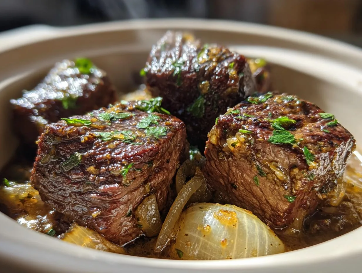 Crockpot Garlic Butter Steak Bites: Mouthwatering Must-Try!