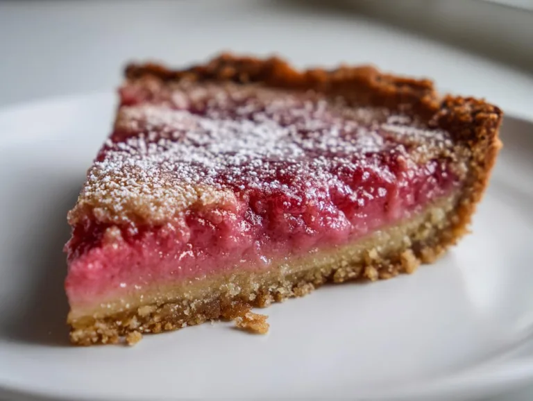 Easy Classic Rhubarb Tart