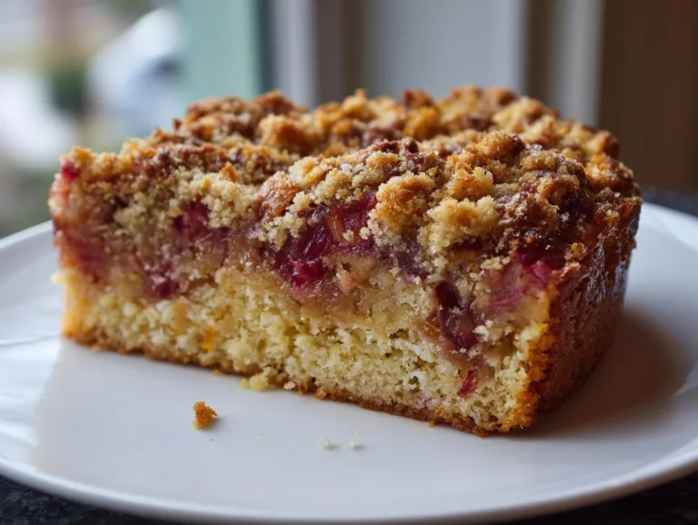 Easy Rhubarb Upside Down Cake