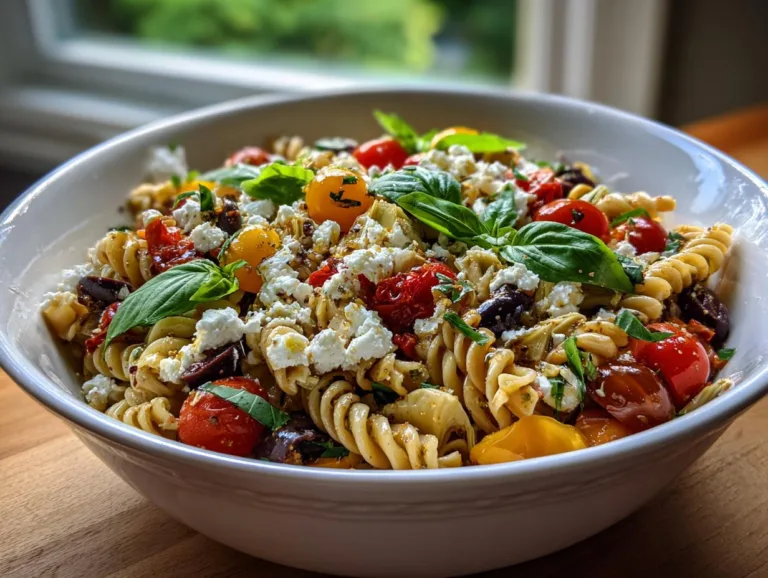 Greek Artichoke Pasta Salad Bowl