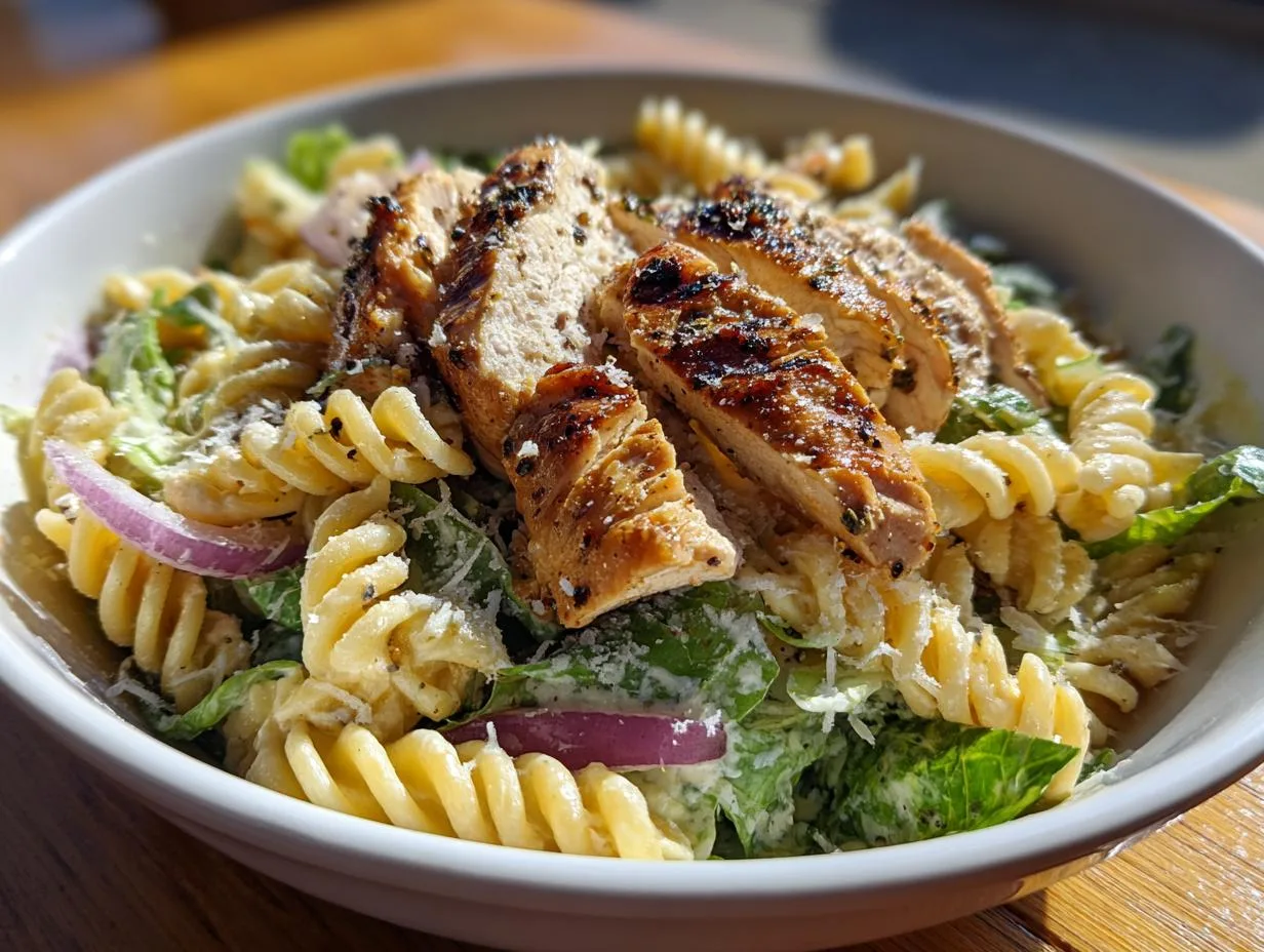 Grilled Chicken Caesar Pasta Salad: Crave-worthy Comfort