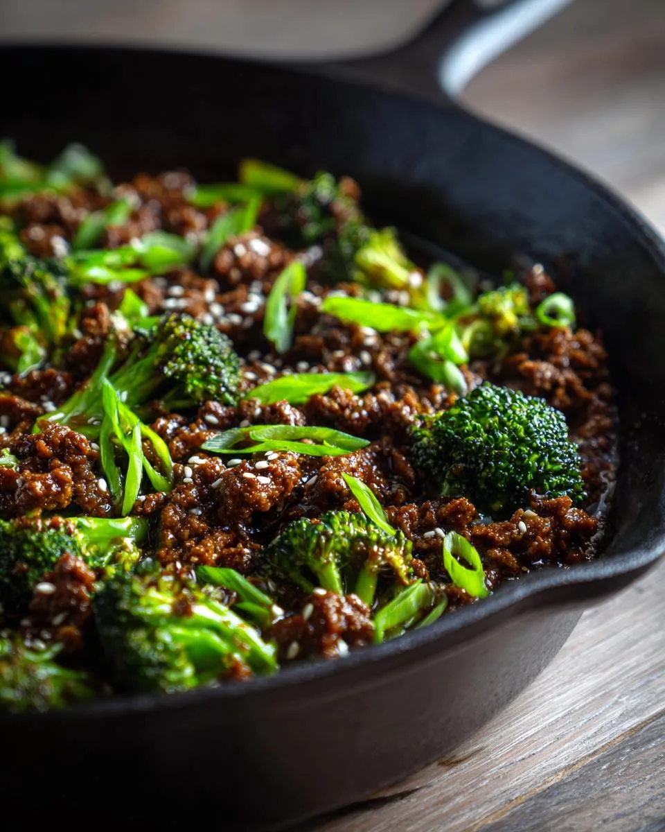 Ground Beef Broccoli Skillet - detail 3