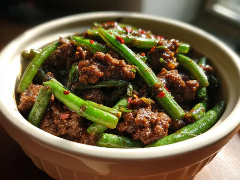 Ground Beef Green Bean Stir-Fry